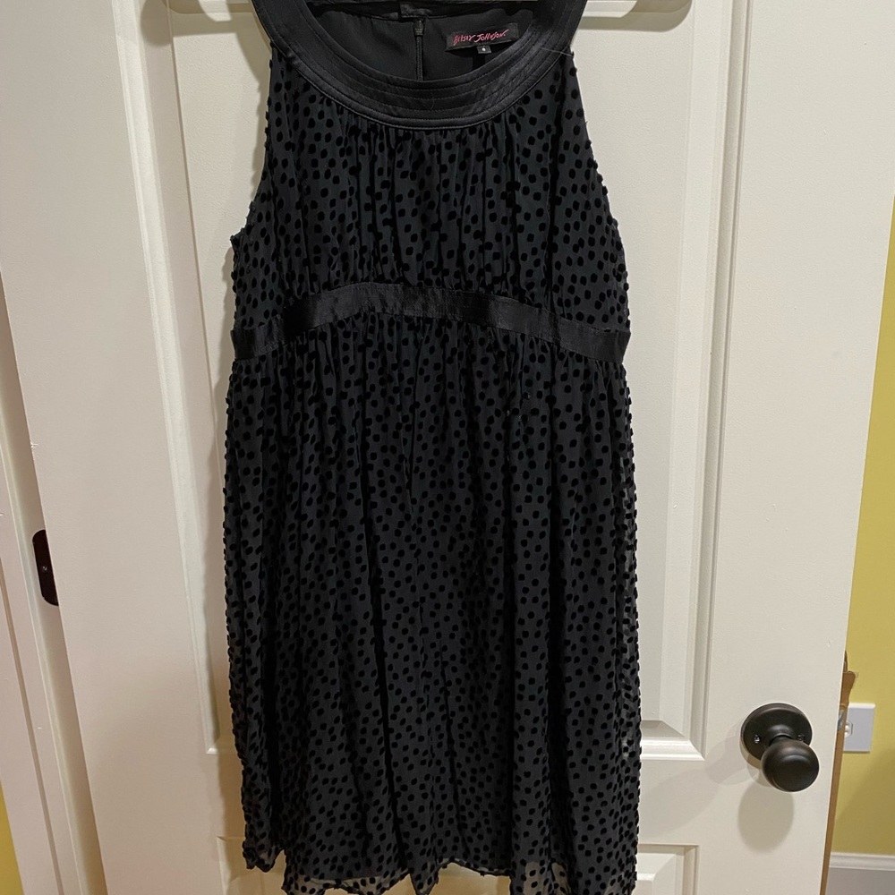 Betsey Johnson Velvet Dot dress